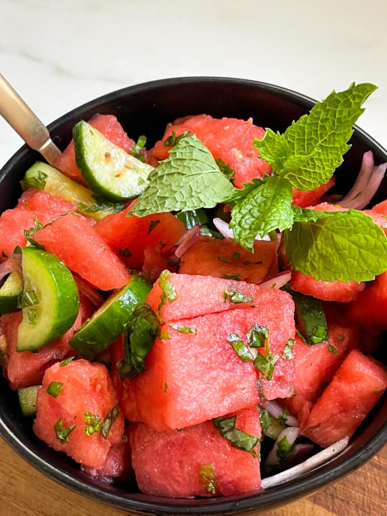 Watermelon Salad with Red Onion and Feta2