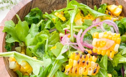 easy arugula salad from wholefoods