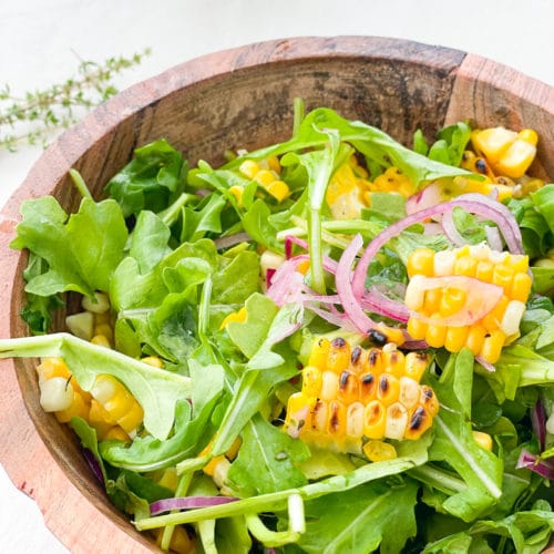 easy arugula salad from wholefoods